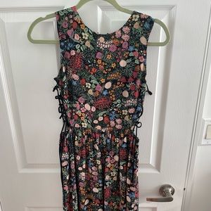 Topshop midi dress with cut outs